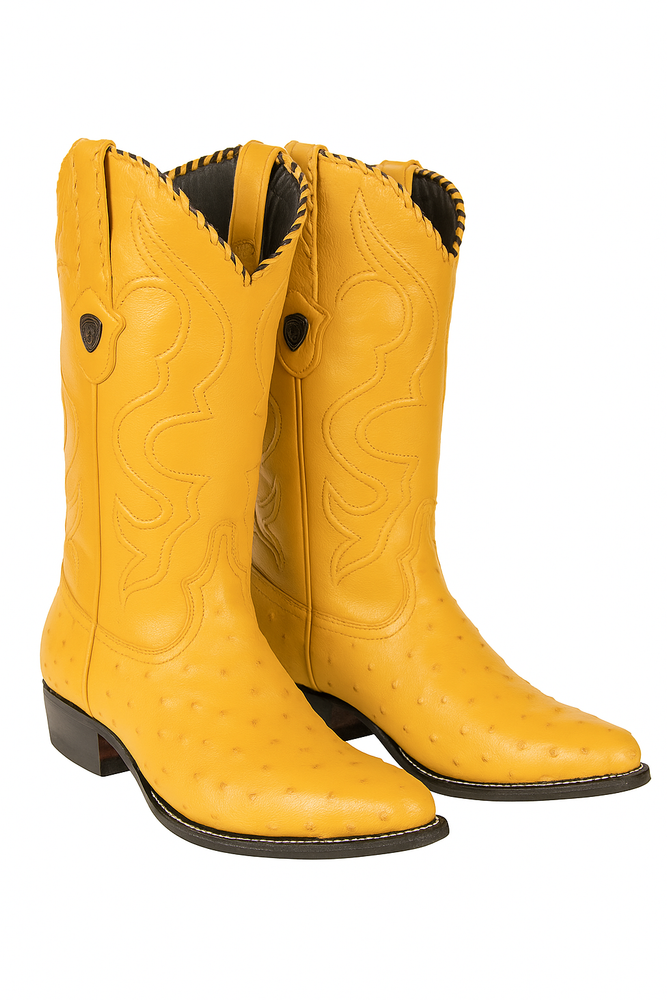 Botas de Avestruz Original Horma Puntal WW-29903