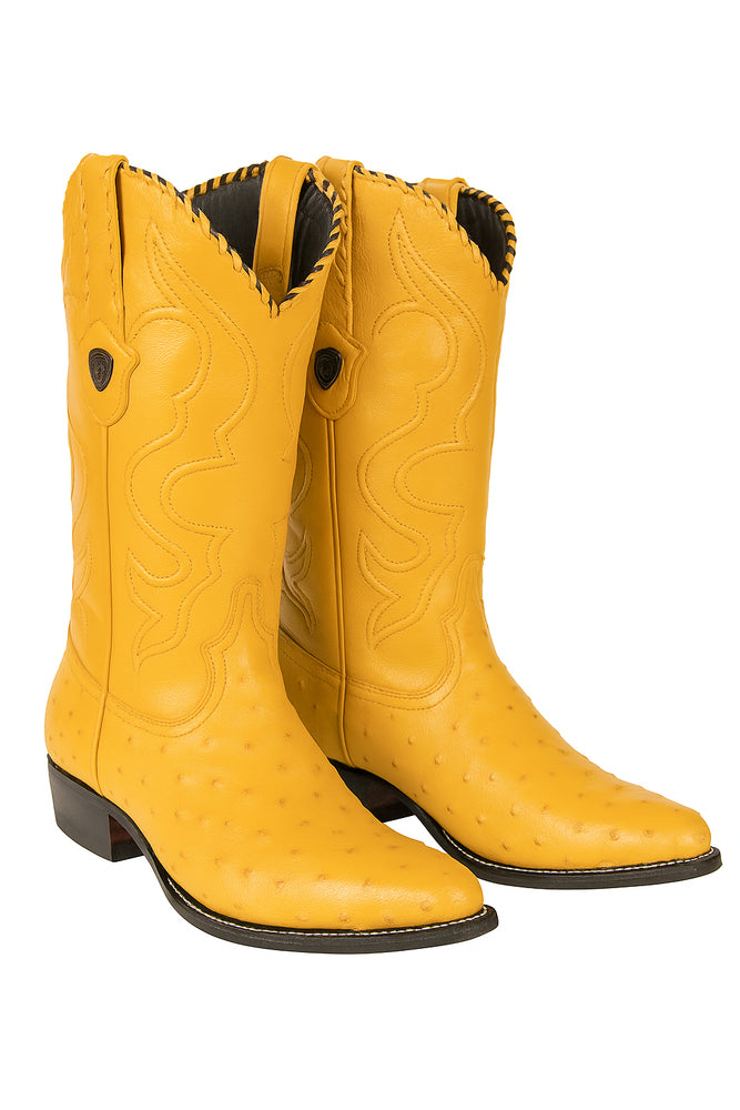 Botas de Avestruz Original Horma Puntal WW-29903