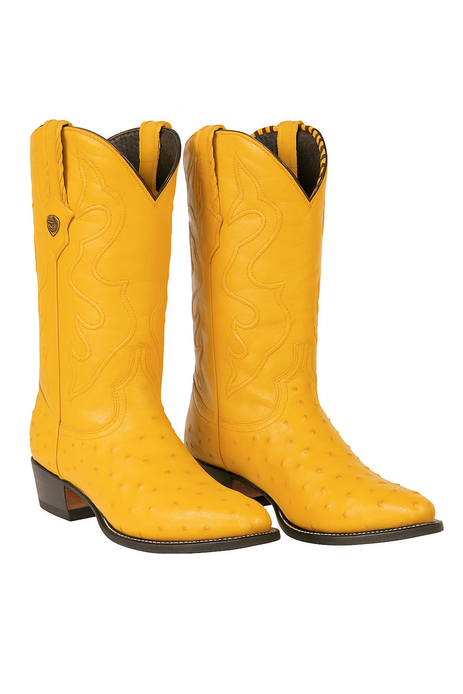 Botas de Avestruz Original Horma Puntal WW-29903