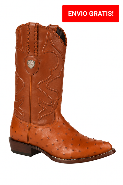 Botas de Avestruz Original Horma Puntal WW-29903