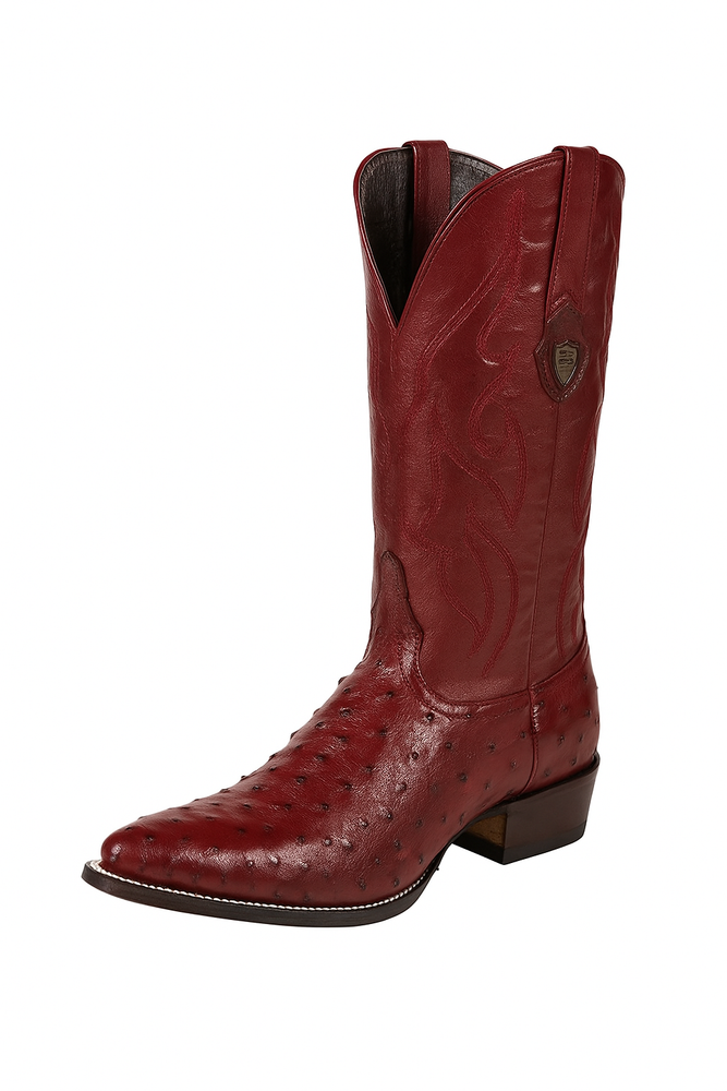 Botas de Avestruz Original Horma Puntal WW-29903