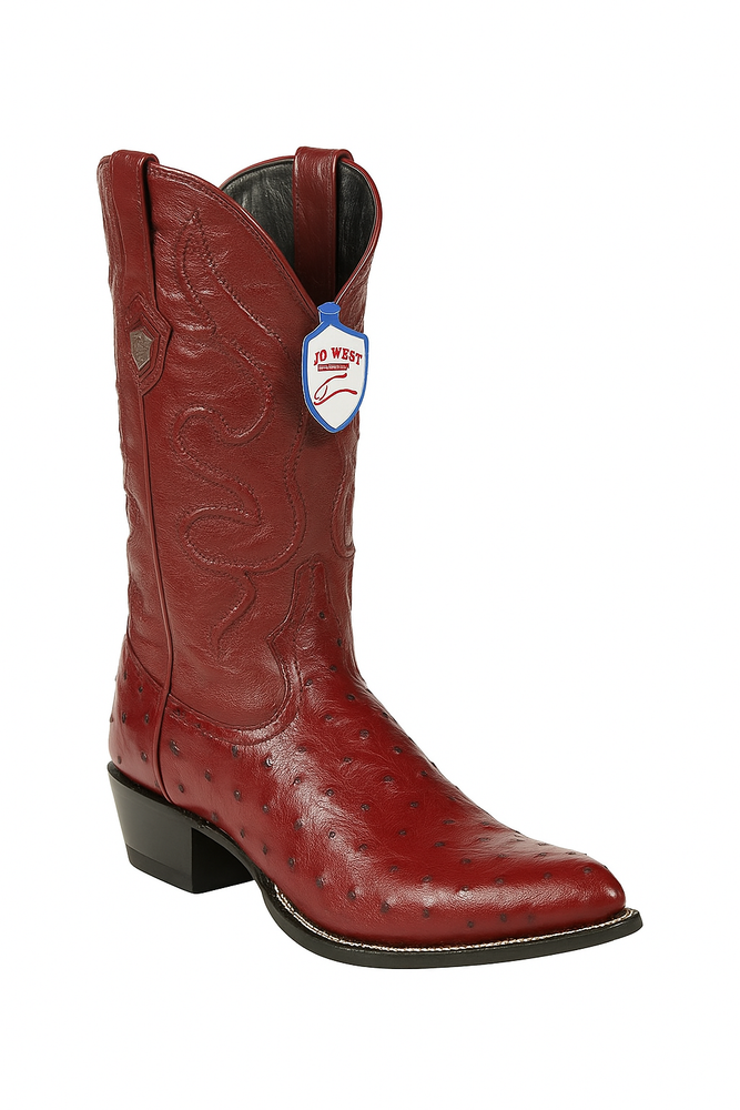 Botas de Avestruz Original Horma Puntal WW-29903