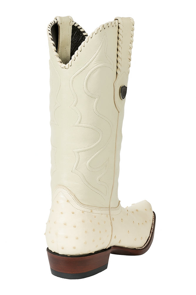 Botas de Avestruz Original Horma Puntal WW-29903