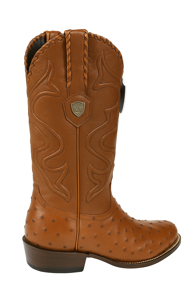 Botas de Avestruz Original Horma Puntal WW-29903