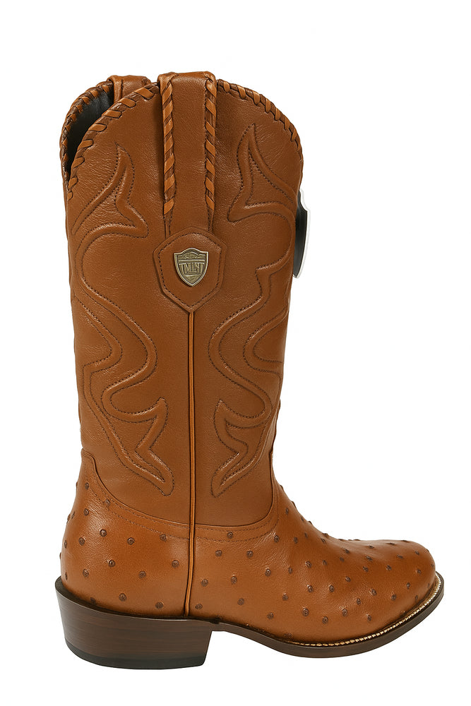 Botas de Avestruz Original Horma Puntal WW-29903