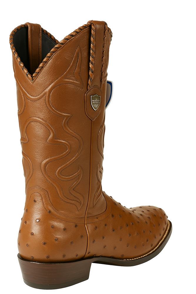 Botas de Avestruz Original Horma Puntal WW-29903