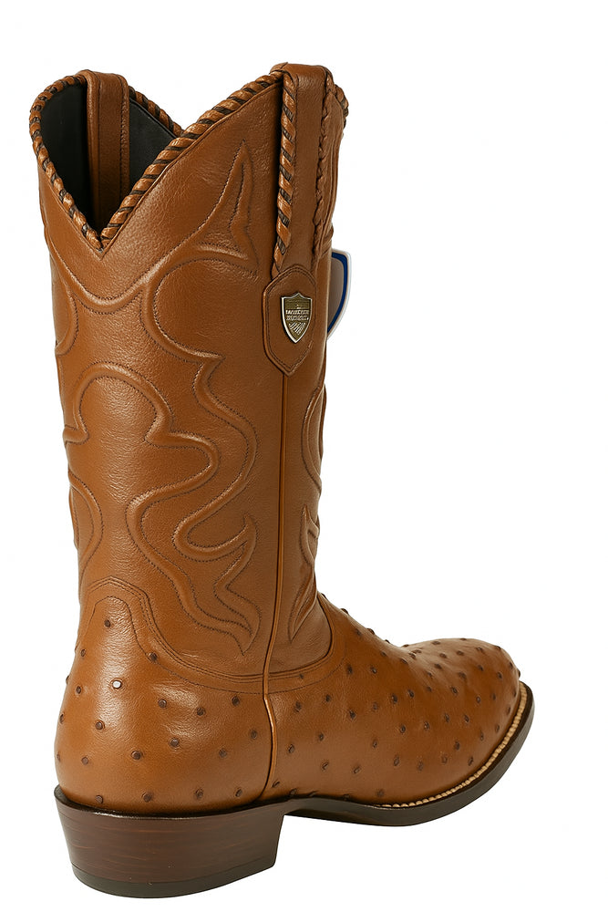 Botas de Avestruz Original Horma Puntal WW-29903