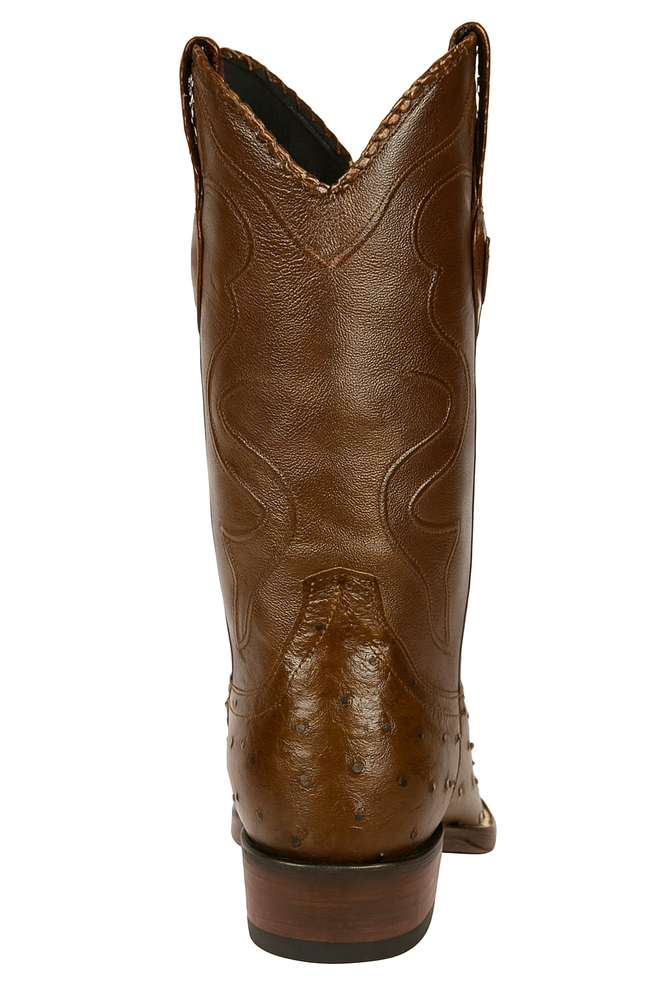 Botas de Avestruz Original Horma Puntal WW-29903