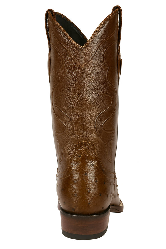 Botas de Avestruz Original Horma Puntal WW-29903