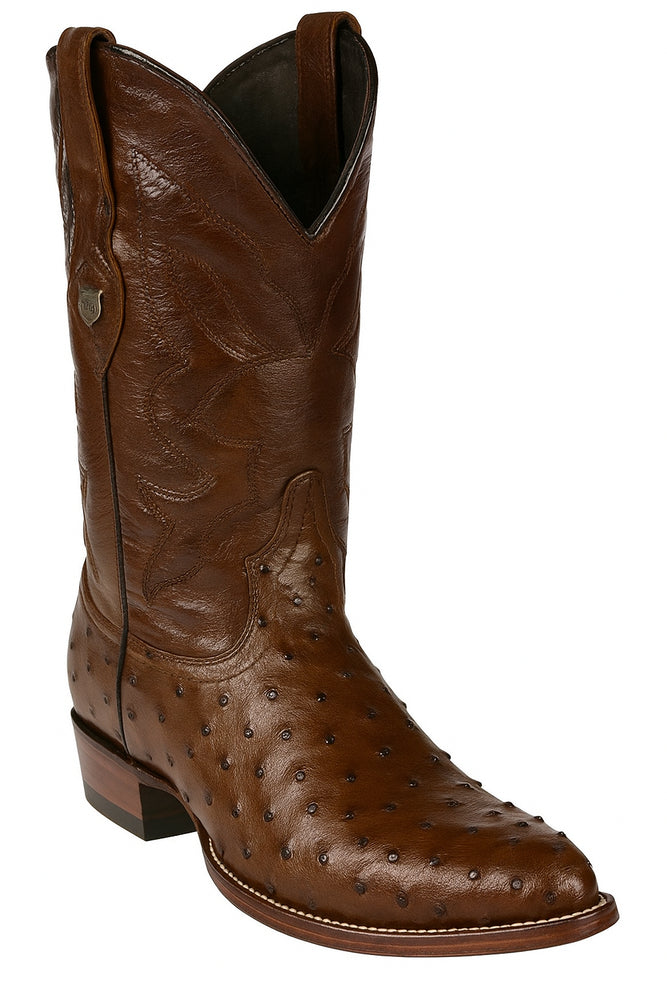 Botas de Avestruz Original Horma Puntal WW-29903