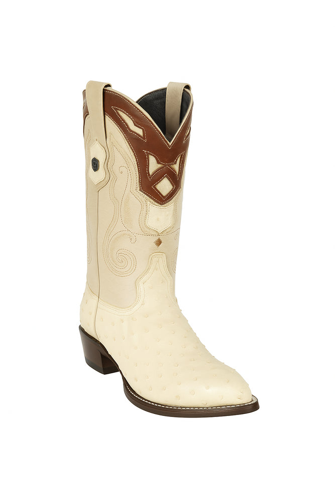 Men's Wild West Ostrich Skin J Toe Boots 29903-A