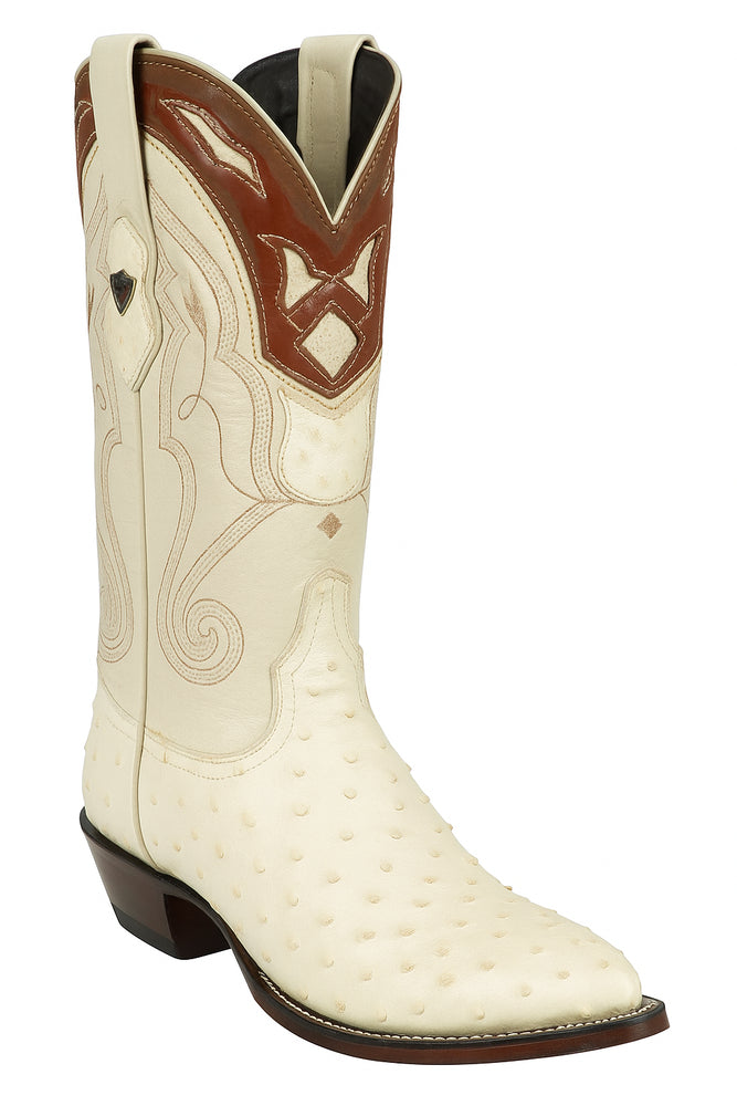 Men's Wild West Ostrich Skin J Toe Boots 29903-A
