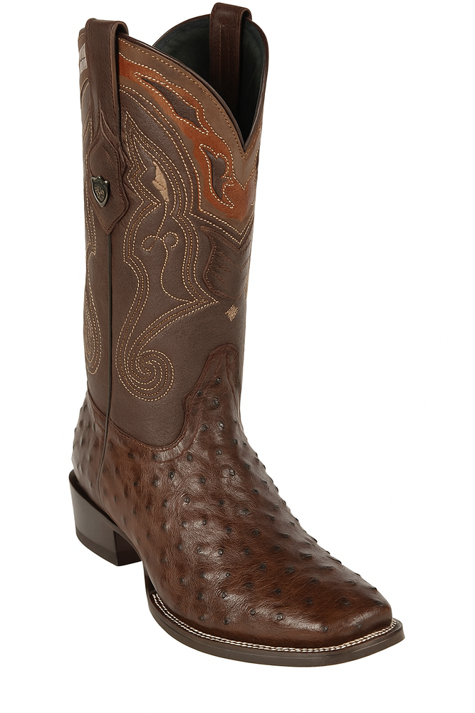 Men's Wild West Ostrich Skin J Toe Boots 29903-A