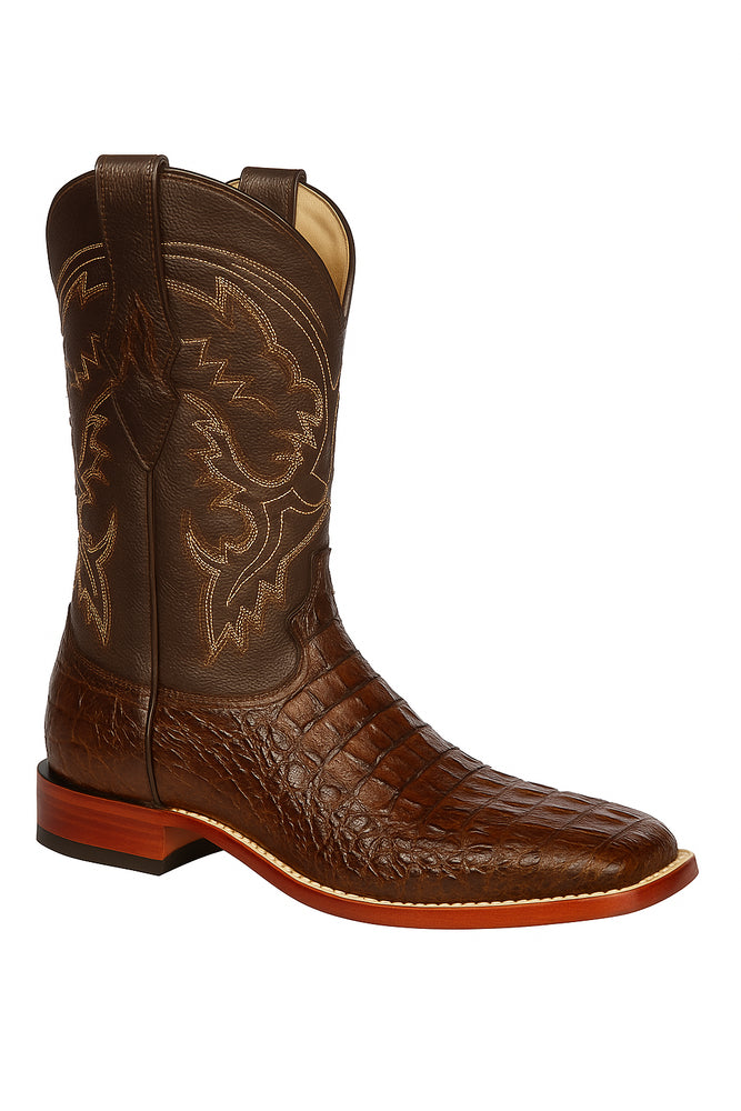 Botas Cuadrada de Armadillo Lizard Original