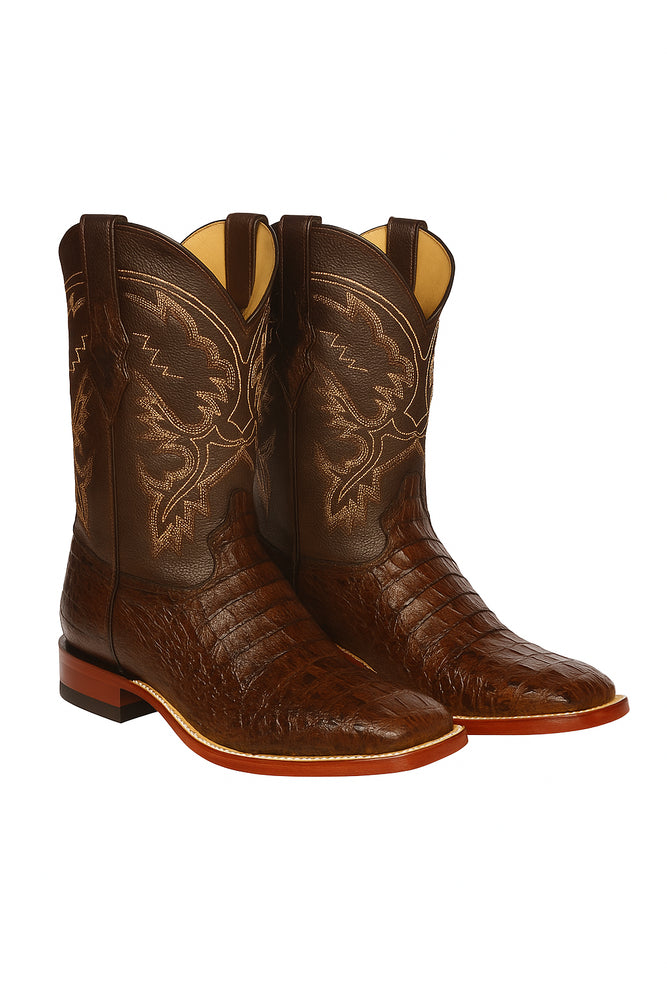 Botas Cuadrada de Armadillo Lizard Original