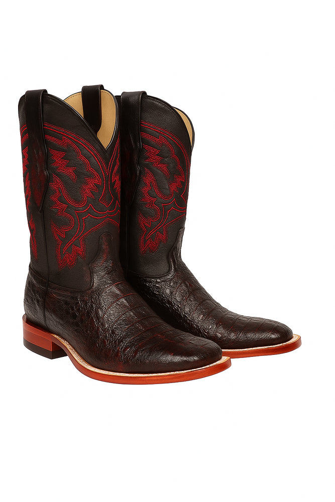 Botas Cuadrada de Armadillo Lizard Original