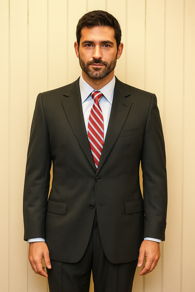 Big & Tall XL Men's 2 Button Wool Suit in 6 colors