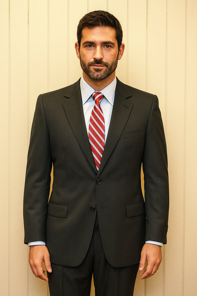 Big & Tall XL Men's 2 Button Wool Suit in 6 colors