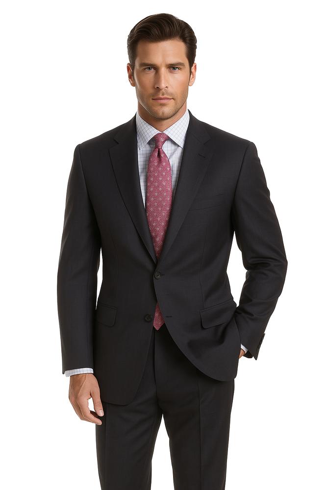 Two 2 Buttons Style Super Worsted Vergin Wool Business Suits Comes in 10 colors
