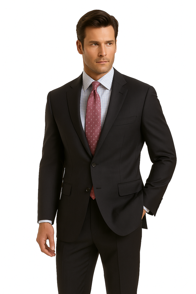 Two 2 Buttons Style Super Worsted Vergin Wool Business Suits Comes in 10 colors