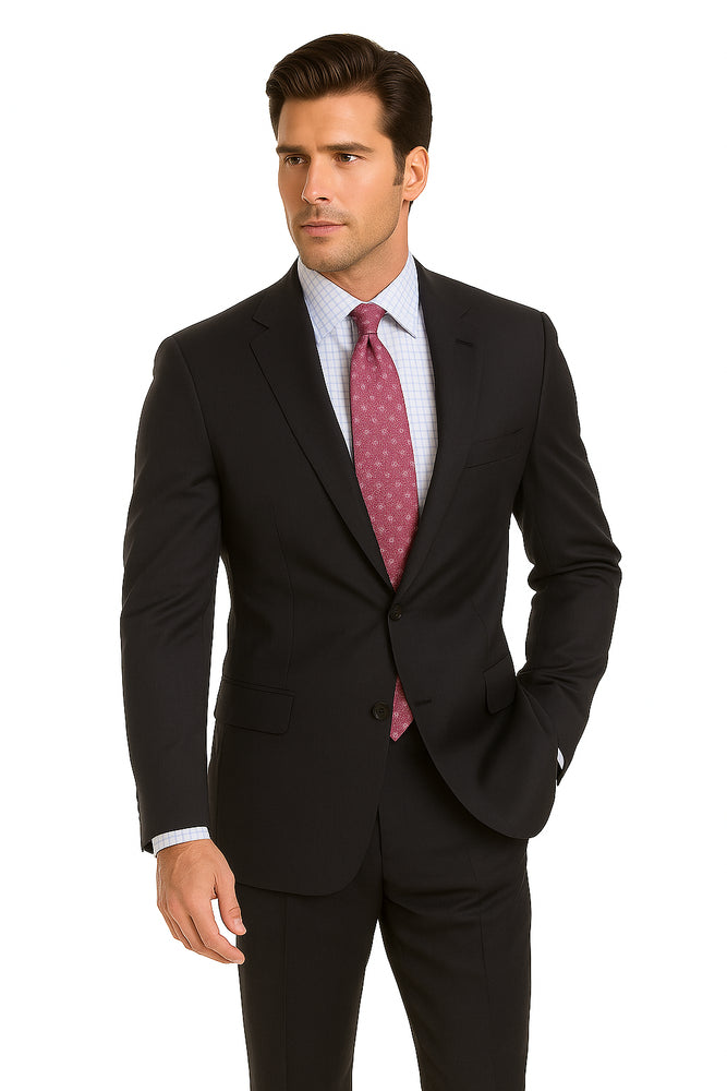 Two 2 Buttons Style Super Worsted Vergin Wool Business Suits Comes in 10 colors