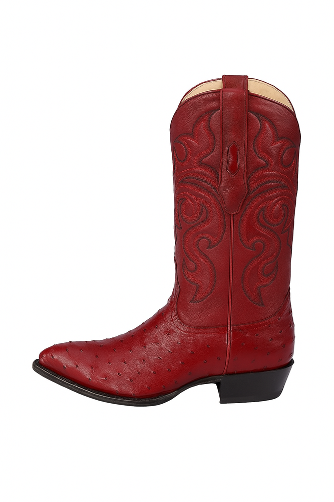 Botas de Avestruz Original Horma Puntal C