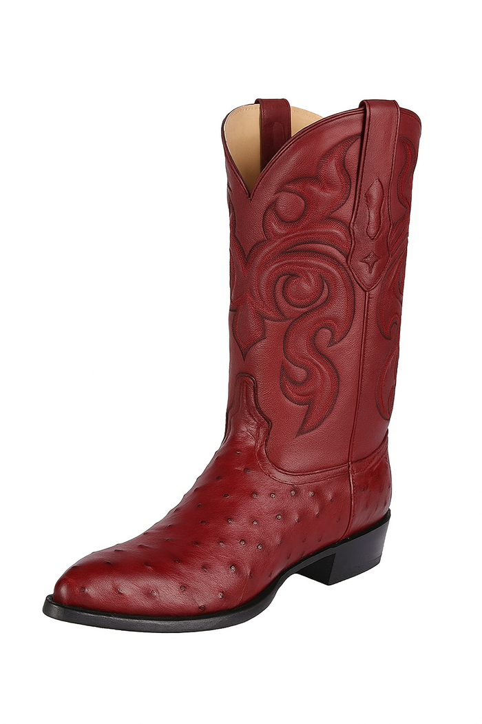 Botas de Avestruz Original Horma Puntal C