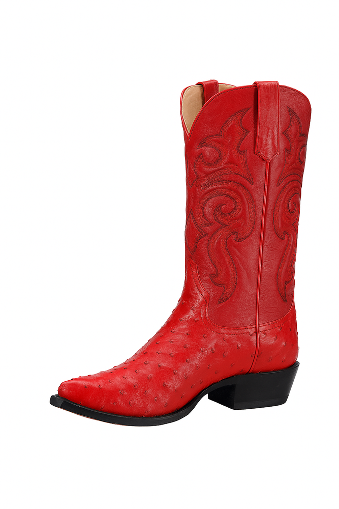 Botas de Avestruz Original Horma Puntal C