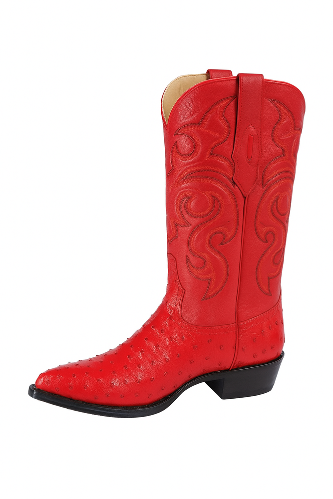 Botas de Avestruz Original Horma Puntal C