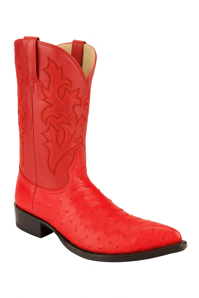 Botas de Avestruz Original Horma Puntal C