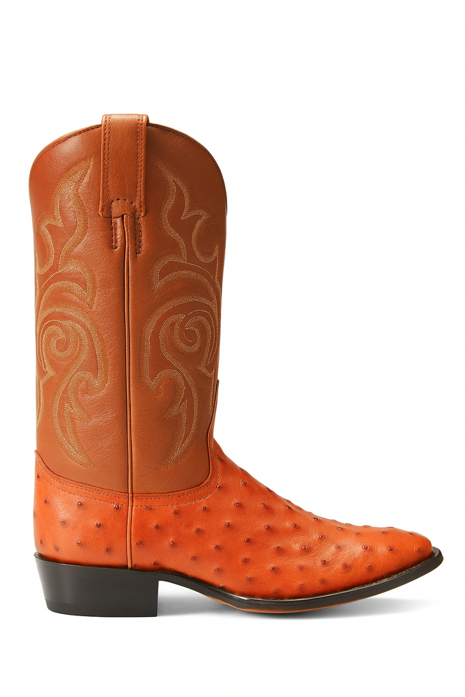 Botas de Avestruz Original Horma Puntal C