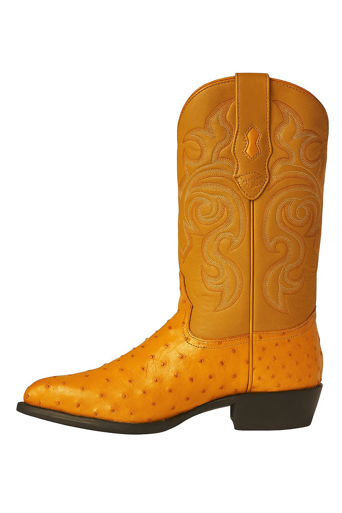 Botas de Avestruz Original Horma Puntal C
