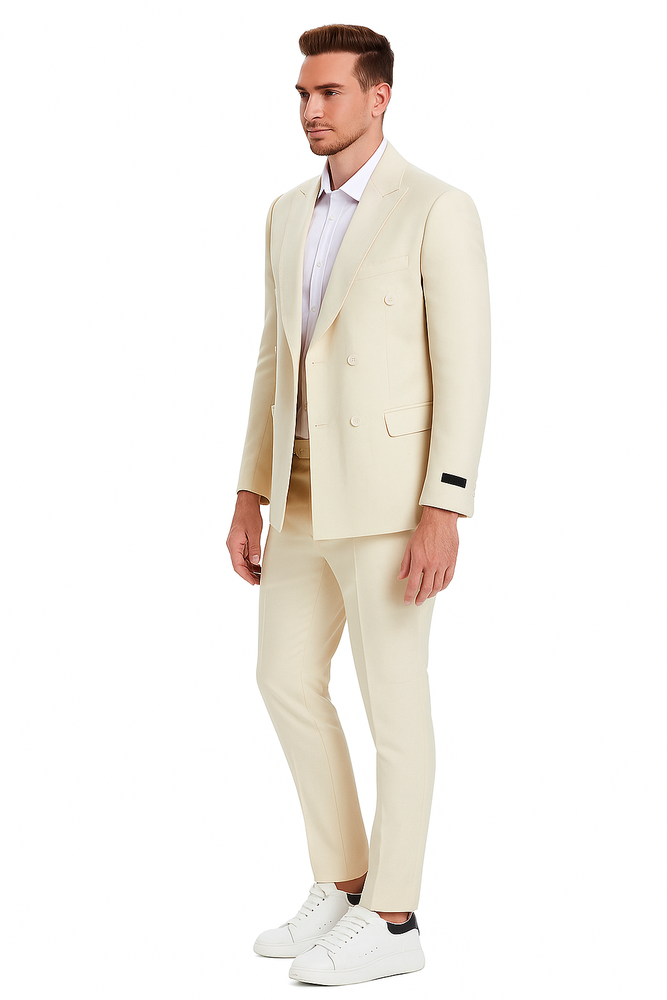 Linen Suit - Double Breasted Style Suit - Summer Suit