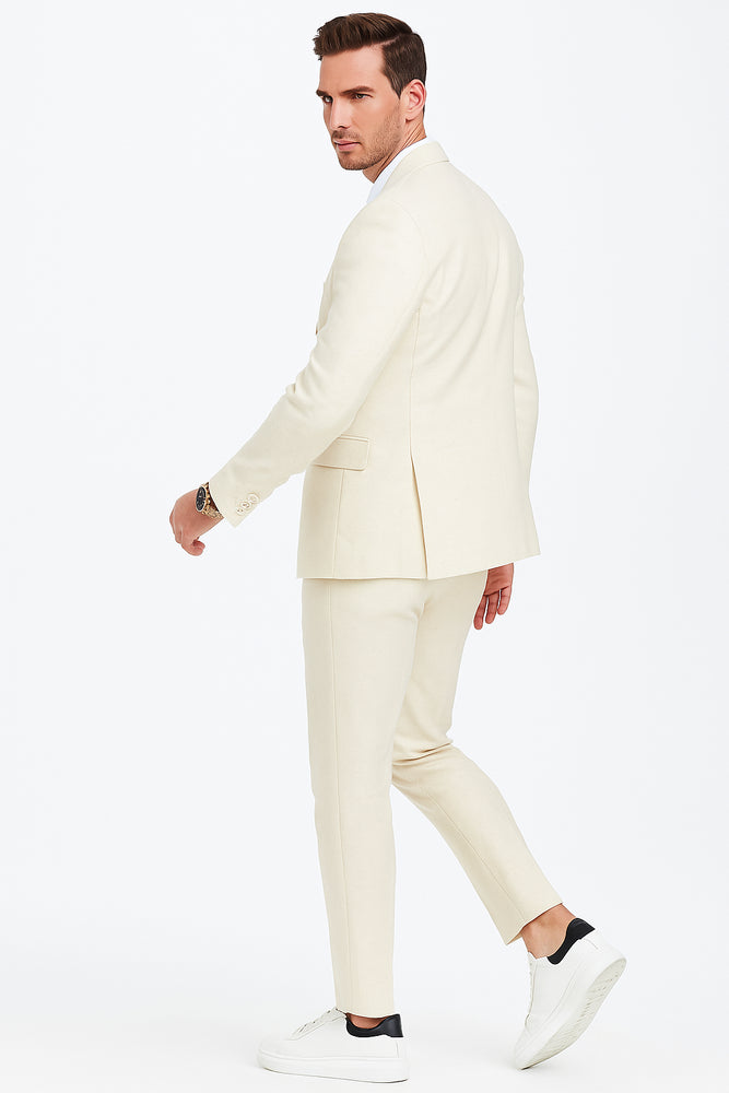 Linen Suit - Double Breasted Style Suit - Summer Suit
