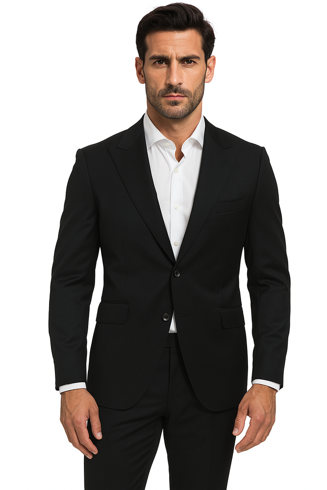 Terrano, Slim Fit, Pure Wool Suit by Tiglio Luxe TIG4001