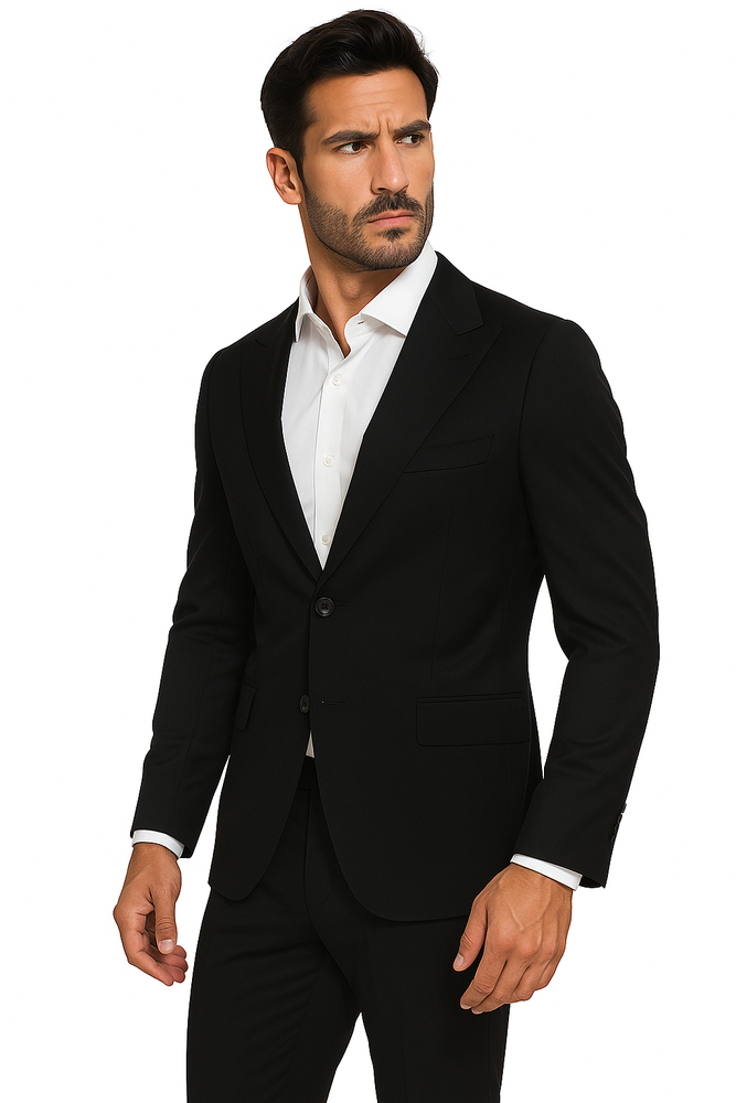 Terrano, Slim Fit, Pure Wool Suit by Tiglio Luxe TIG4001