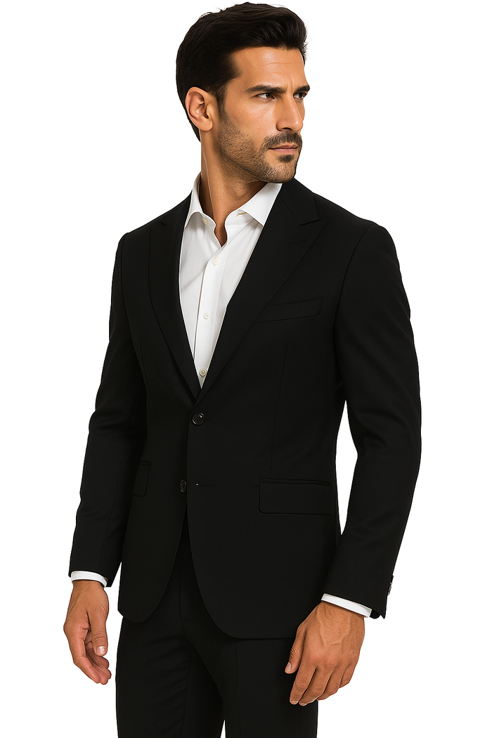 Terrano, Slim Fit, Pure Wool Suit by Tiglio Luxe TIG4001