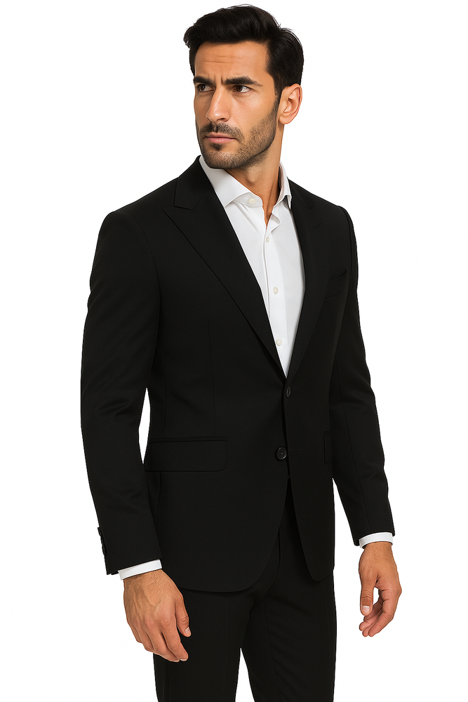 Terrano, Slim Fit, Pure Wool Suit by Tiglio Luxe TIG4001