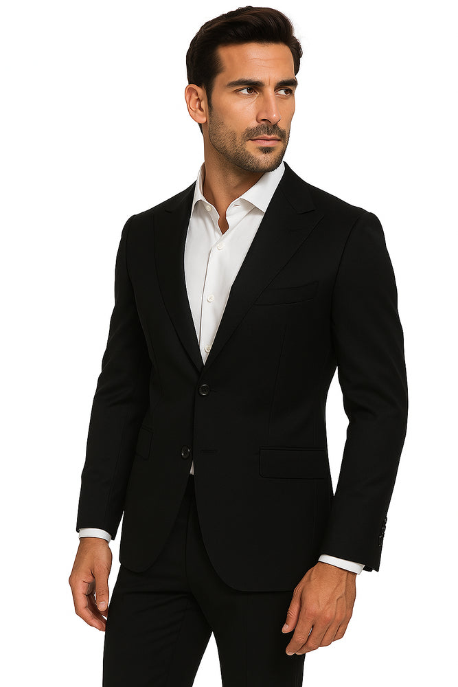 Terrano, Slim Fit, Pure Wool Suit by Tiglio Luxe TIG4001