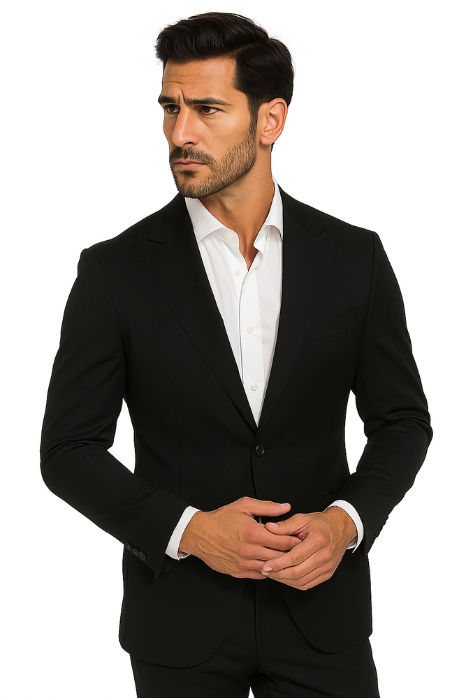 Terrano, Slim Fit, Pure Wool Suit by Tiglio Luxe TIG4001