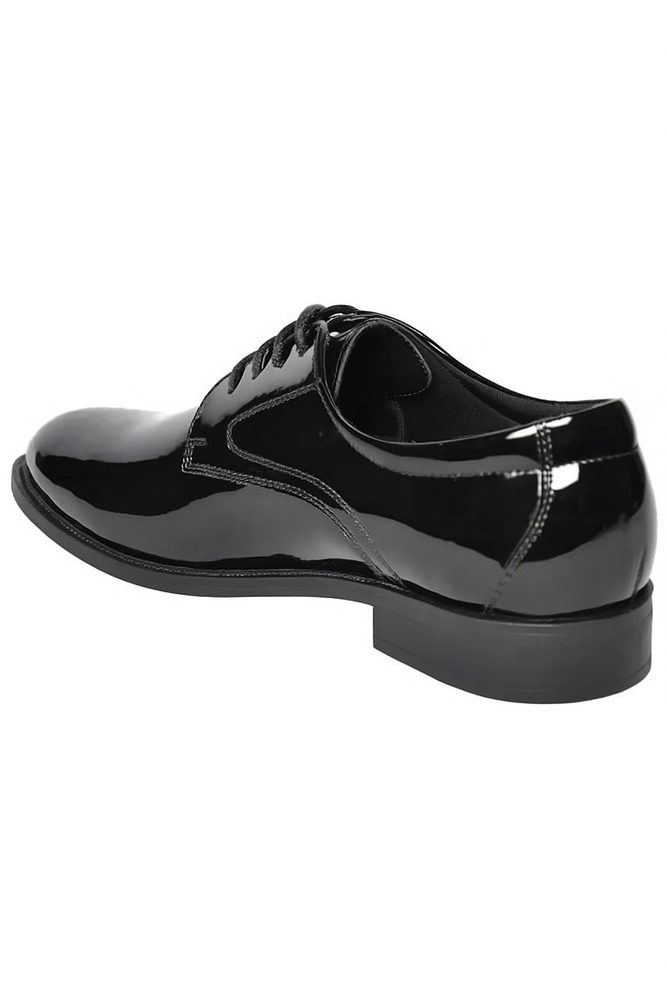 Black Patent Lace Up Tuxedo Shoe