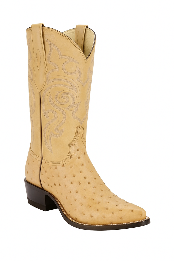 Botas de Avestruz Original Horma Puntal -A
