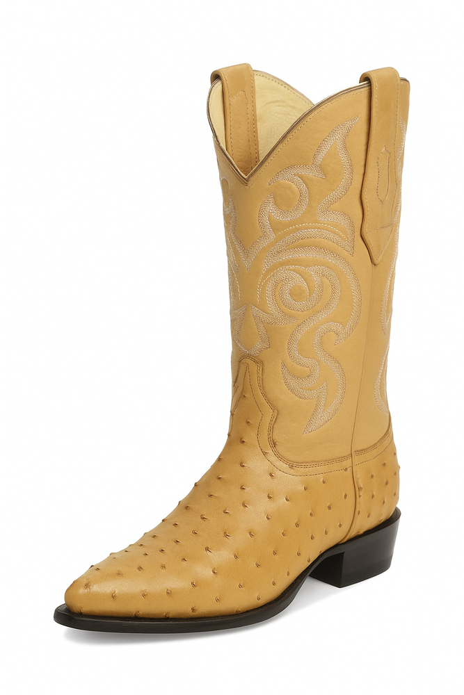 Botas de Avestruz Original Horma Puntal -A
