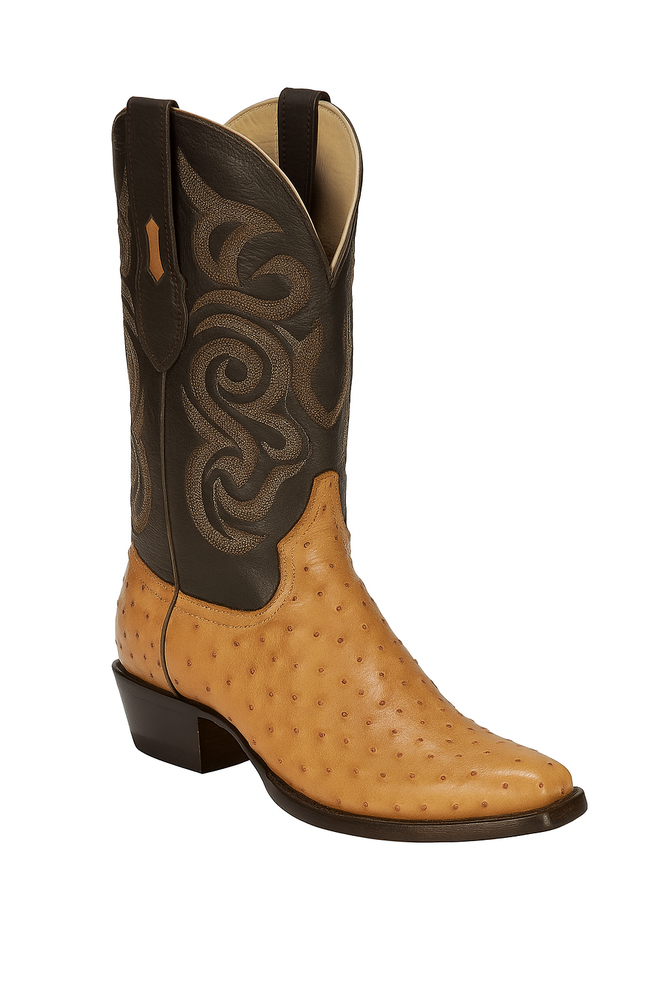 Botas de Avestruz Original Horma Puntal -A