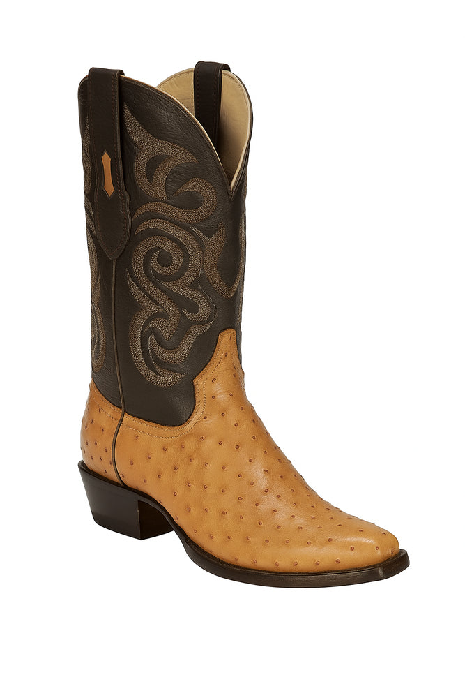 Botas de Avestruz Original Horma Puntal -A