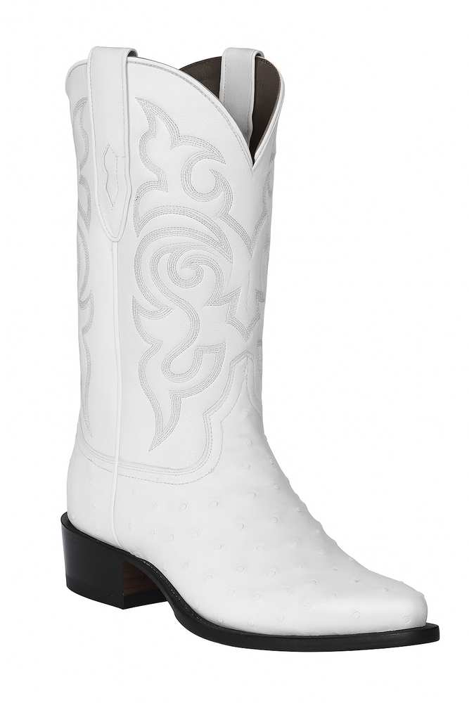 Botas de Avestruz Original Horma Puntal -A