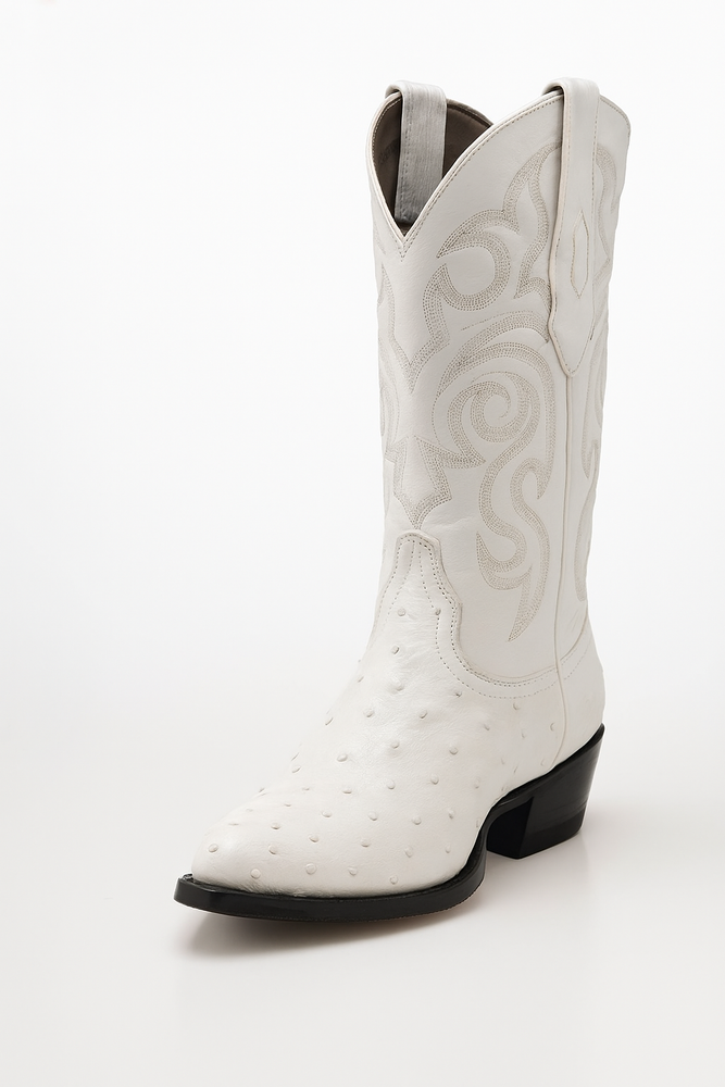 Botas de Avestruz Original Horma Puntal -A