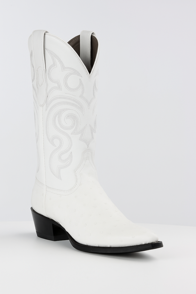 Botas de Avestruz Original Horma Puntal -A