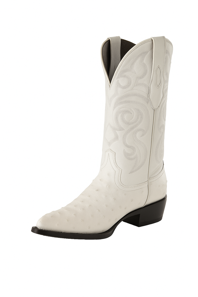 Botas de Avestruz Original Horma Puntal -A