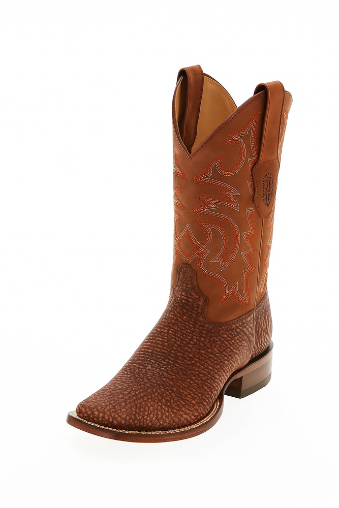 Men's Los Altos Shark Skin Wide Square Toe Boots